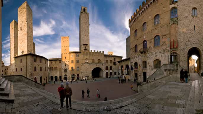 desde siena tour de un día de san gimignano y volterra