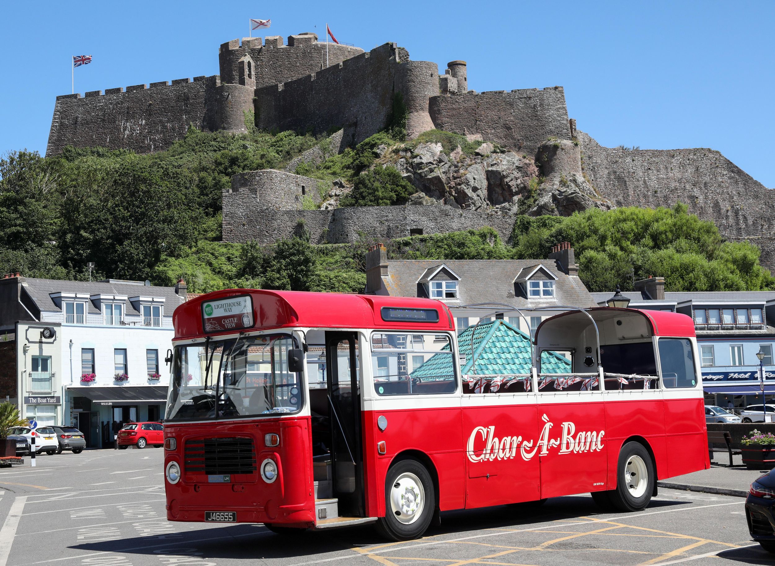 Jersey: Bustour mit Open-Top-Bus an der Ostküste (Castle View)