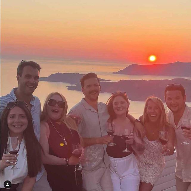 Santorini: Sunset Wine Tour with Pickup & Guide