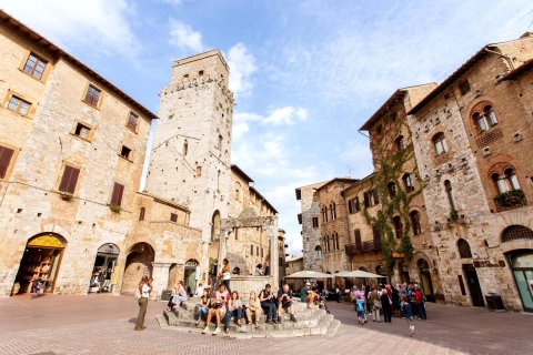 Depuis Florence : Sienne, San Gimignano et MonteriggioniVisite en français