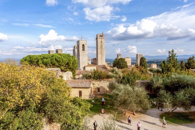 Depuis Florence : Sienne, San Gimignano et MonteriggioniVisite en français