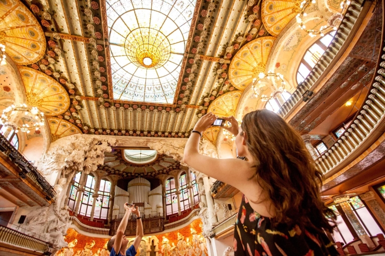 Pałac Muzyki Katalońskiej: wycieczka z przewodnikiemWycieczka w języku francuskim