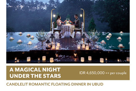 Ubud: Romantic Floating Dinner Under the Stars Ubud: Romantic Floating Dinner Under the Stars - Beef