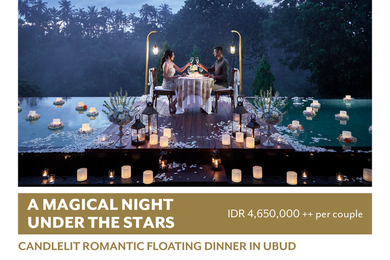 Ubud: Romantic Floating Dinner Under the Stars Ubud: Romantic Floating Dinner Under the Stars - Beef