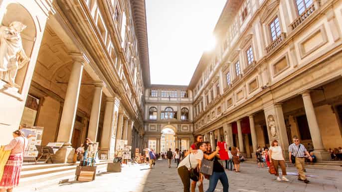 sem fila ingresso e excursão guiada galeria uffizi
