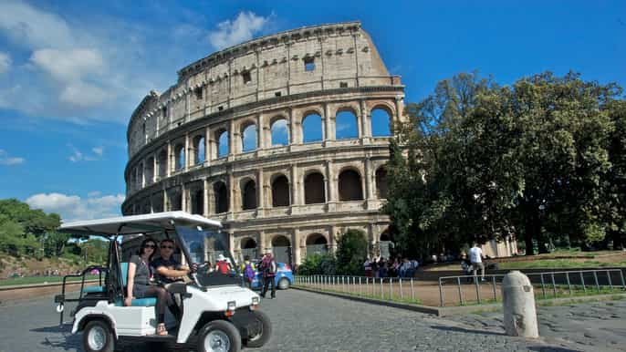 rome private 3.5hour angels demons tour by golf cart