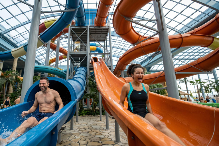Bucharest: Therme Access & Transfer – Palm, Galaxy, Elysium Therme - Palm + Galaxy with Skip-the-Round ticket 3 HOURS