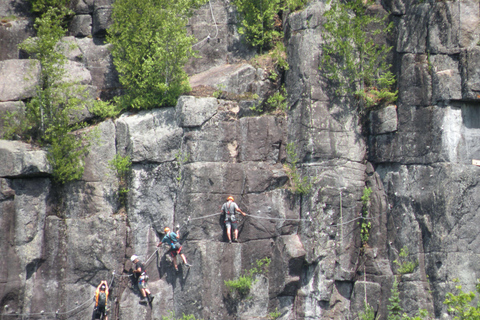 Tyroparc: Via Ferrata Guided Tour and Zipline Combo Ticket Summer: Via Ferrata Guided Tour and 2 Zipline Combo Ticket