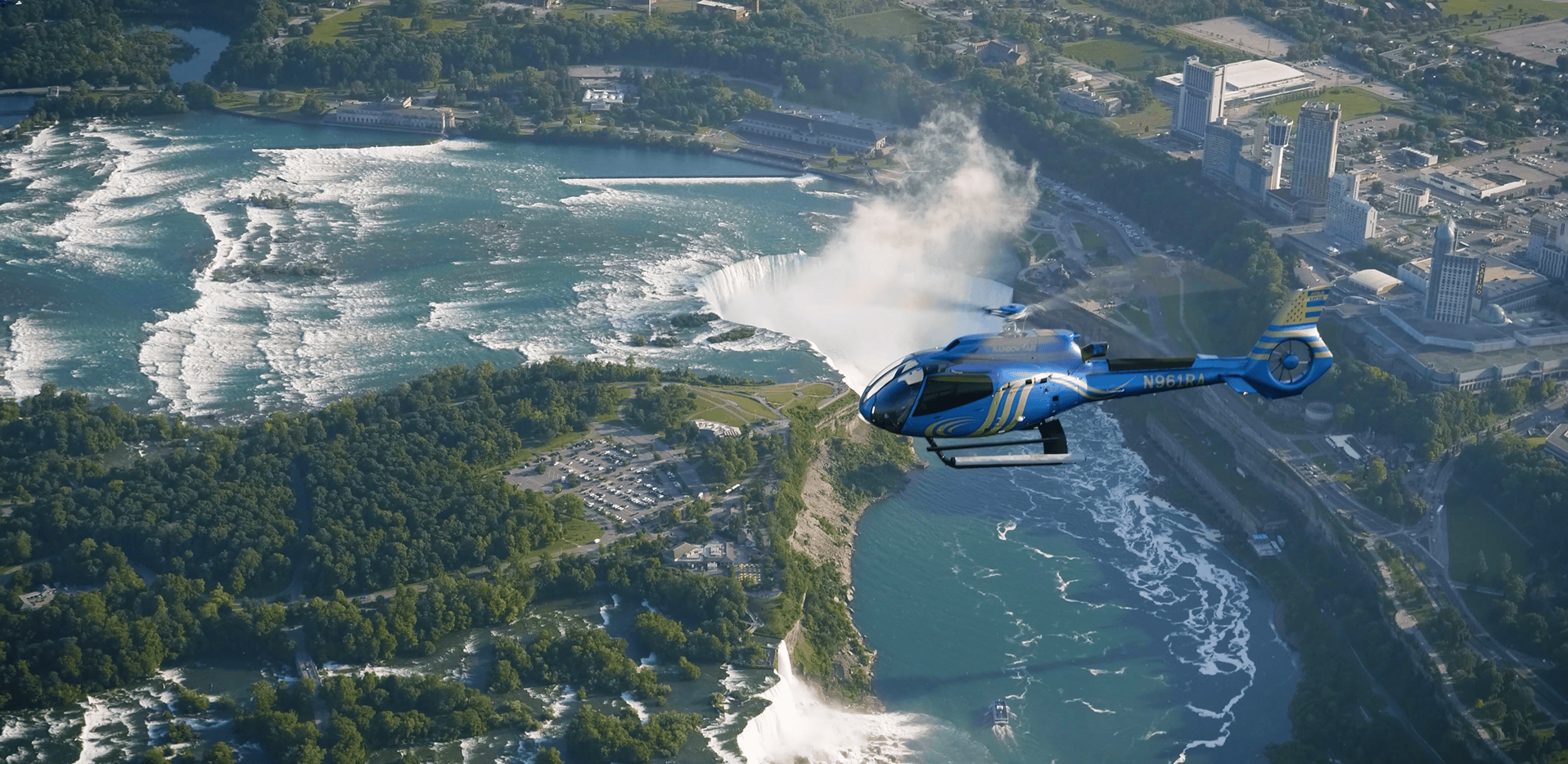 Niagarafälle, USA: Rundflug mit dem Hubschrauber über die Fälle