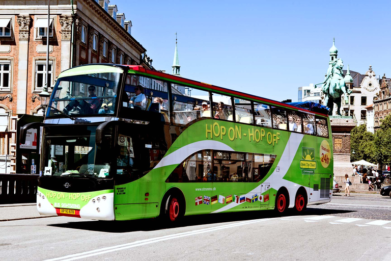 Copenhagen: 48-Hour Sightseeing Bus Ticket, 1-Hour Boat Tour Copenhagen Bus and Boat Hop-On, Hop-Off 48-Hour Pass