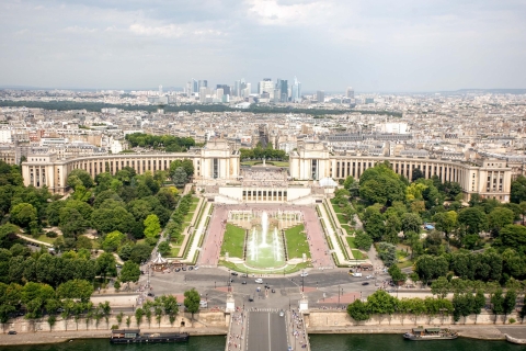 Parijs: tour Eiffeltoren + host, rondvaart Seine & stadstourRondleiding top en directe toegang tot 2e verdieping
