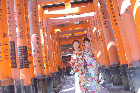 Kioto:Świątynia Kiyomizu-dera Wypożycz kimono i przejedź się rikszą