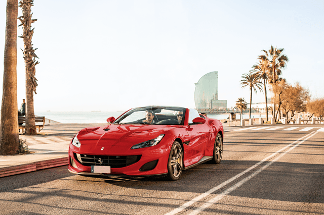 20-minute Barceloneta Beach Supercar City Tour
