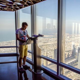 Burj Khalifa, Dubai: Billett til 124., 125. og 148. etasje
