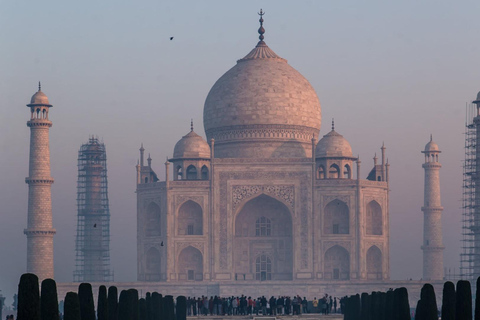 Agra: Excursão particular sem filas ao Taj Mahal e ao Forte de AgraVisita guiada ao Taj Mahal e ao Forte de Agra (entradas incluídas)