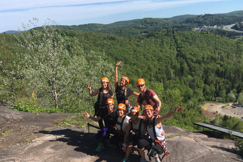 Tyroparc: Via Ferrata Guided Tour and Zipline Combo Ticket Summer: Via Ferrata Guided Tour and 2 Zipline Combo Ticket