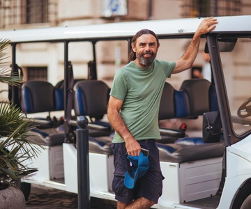 Rome: Evening Golf Cart Tour with Aperitivo