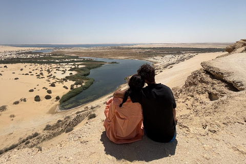 From Cairo: 4x4 Desert Safari, Waterfalls & Magic Lake Shared Tour: Wadi El Rayan, Magic Lake & Lake Qarun, Jeep