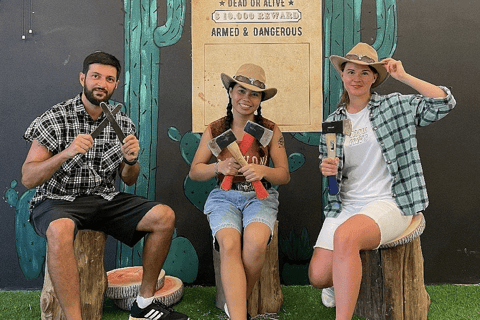 Phuket : lancer de hache avec couteau, shuriken et tir à l&#039;arc en optionForfait 1 activité