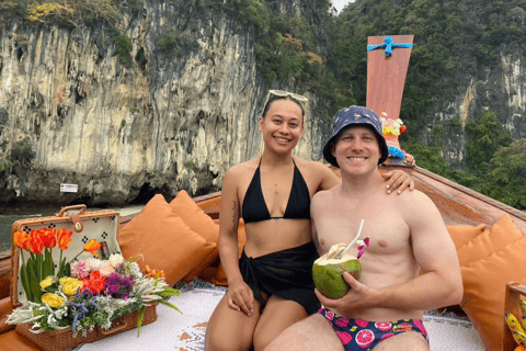 Krabi: Private Luxury Long-Tail Boat Tour to Hong Island Half-Day Tour
