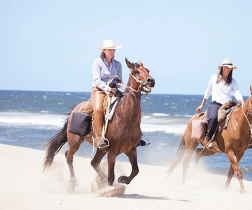 Horseback Riding through the beach