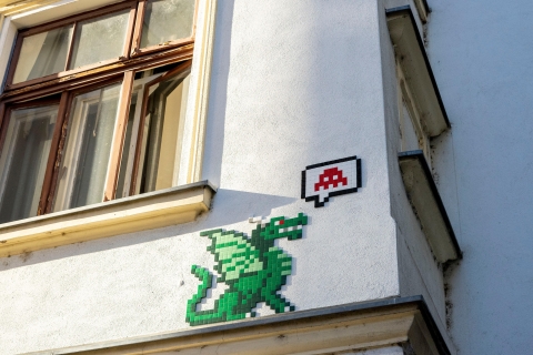 Ljubljana: Space invader's mosaics Ljubljana: Space invader's mosaics