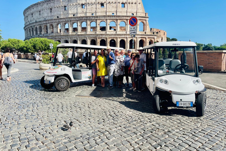 Rome: 4 hours Electric Golf Cart Tour with Custom Itinerary Rome 4 hours Golf cart Personalised tour with Private Pickup