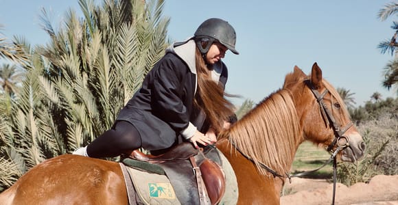 Marrakech : balade à cheval dans la palmeraie avec thé et transfert