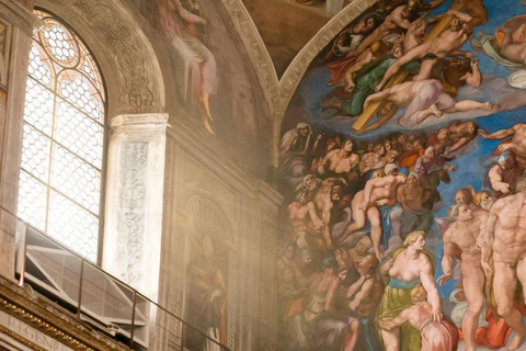 Roma: Musei Vaticani, tour della Cappella Sistina e accesso alla basilicaTour di gruppo del Vaticano in francese