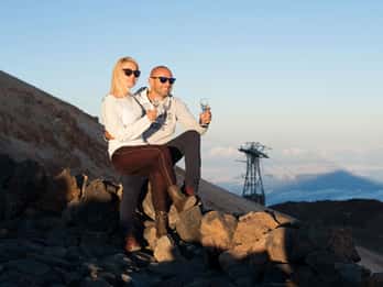 Teide: Sonnenuntergang & Sterne mit Transfer & Abendessen Teide: Sonnenuntergang & Sterne mit Transfer & Abendessen