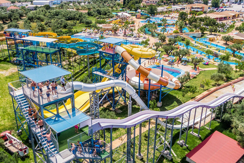 Zakynthos: Eintrittskarte für den Wasserpark mit TransportWasserpark-Eintritt mit Abholung von Tragaki oder Planos