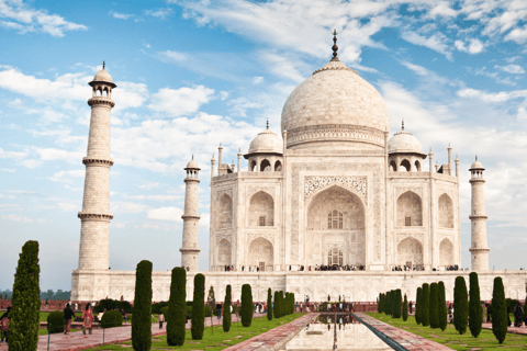 From Delhi: Taj Mahal, Agra Fort, and Baby Taj Tour by Car Agra: Guided Tour without Transportation or Entry Tickets