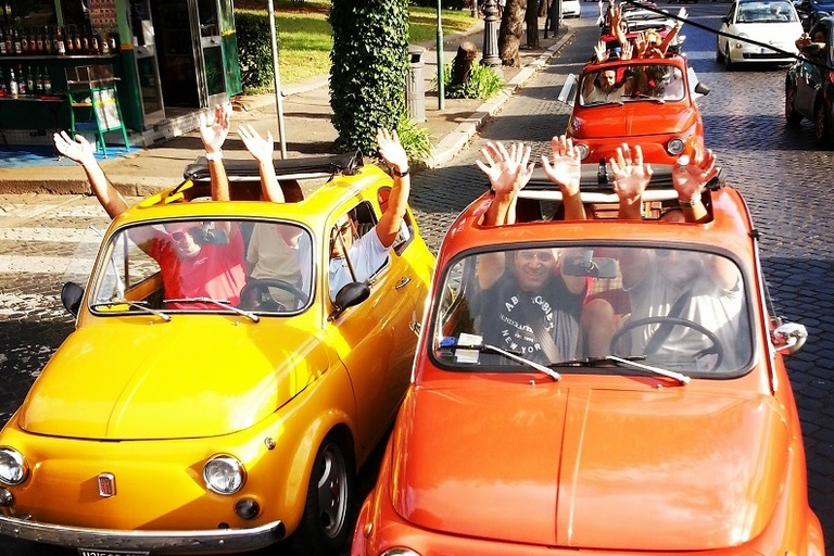 Rome : visite au volant d’une Fiat 500 rétroRome : visite de 3 h au volant d’une Fiat 500 rétro