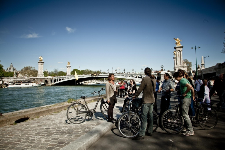 Fietstocht door Parijs: 3 uur langs de rivier SeineRondleiding in het Frans