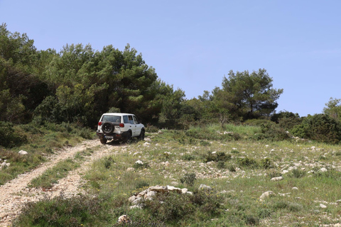 Zante: Exploración de un día en Jeep Safari: Mar y Tierra