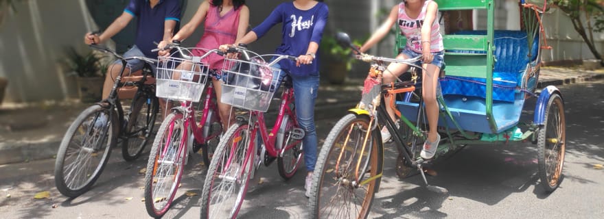 Visite à vélo du patrimoine de Pondichéry