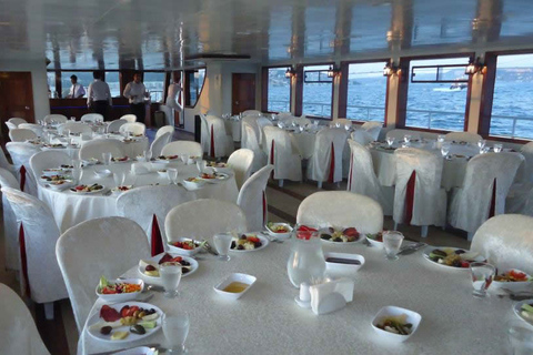 Istanbul Bosphorus Cruise with Dinner and Entertainment Bosphorus Dinner Cruise with Local Alcohol