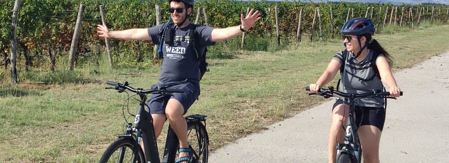 Podgorica : excursion en vélo électrique avec dégustation de vin et cascades
