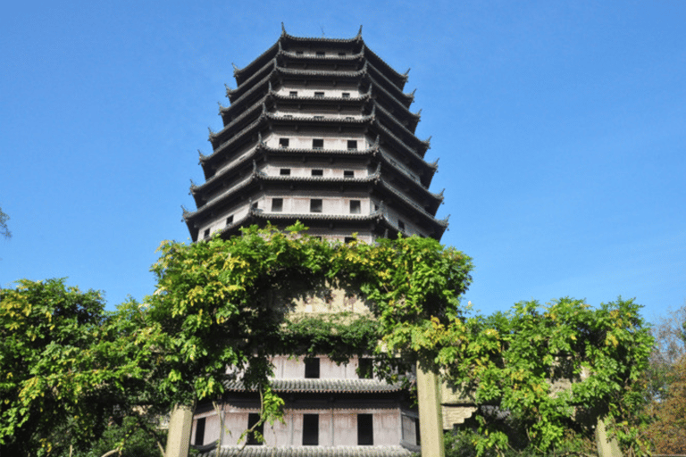 Hangzhou night tour 6 Harmonies Pagoda Qiantang river cruise