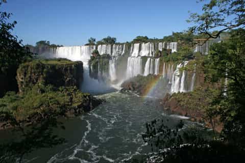 From Puerto Iguazu: Argentina & Brazil Sides of Iguazu Falls