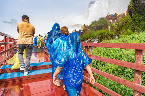 Cataratas del Niágara: Recorrido por EE.UU. y Canadá con tour en barco + almuerzo