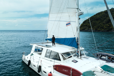 Phuket: Small-Group Catamaran to Coral & Racha Catamaran Day Tour to Coral & Racha Islands (No Transfer)