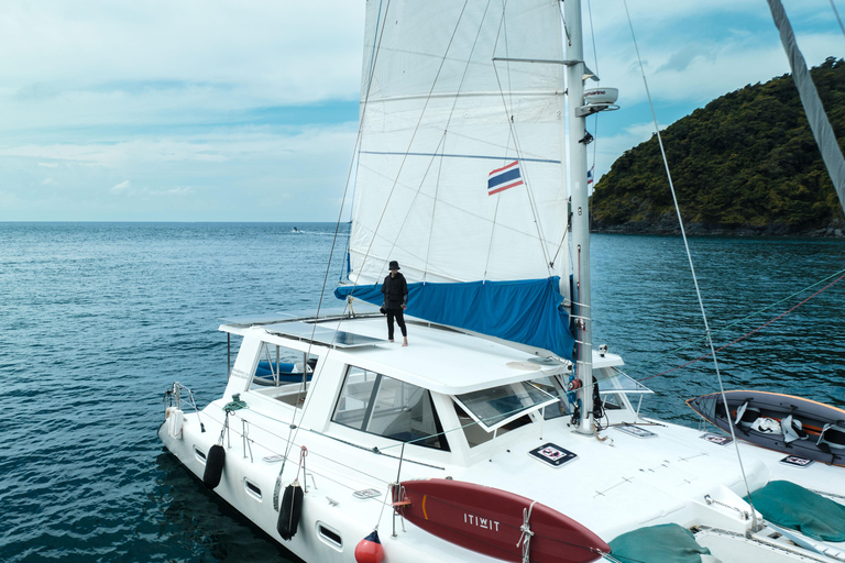 Phuket: Small-Group Catamaran to Coral & Racha Catamaran Day Tour to Coral & Racha Islands (No Transfer)