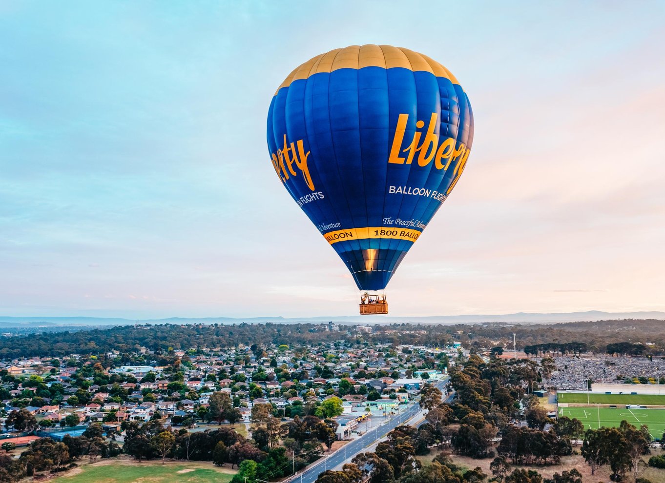 Melbourne: Ballonflyvning ved solopgang