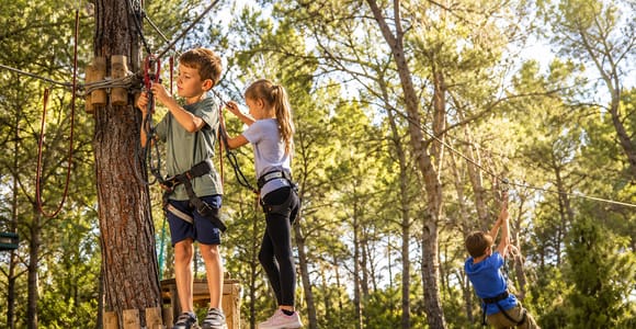 Ibiza: Family Day, Treetop Course, Aquarium & Water Park