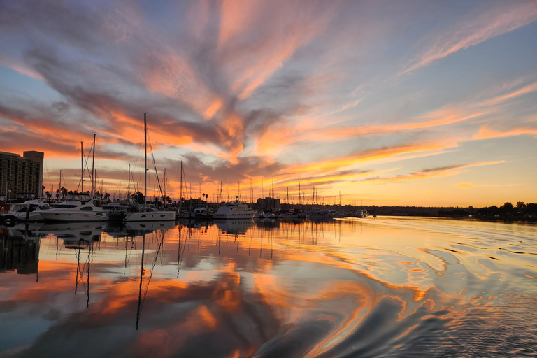 San Diego : Voile au coucher du soleil