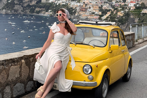 جولة تصوير سيارات مع سيارة كلاسيكية أيقونية في ساحل أمالفي