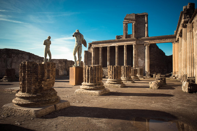 Vanuit Napels: Tour van Pompeii en Vesuvius wijnproeverij met lunchVanuit Napels: Pompeii tour en Vesuvius wijnproeverij