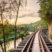 Kanchanaburi: Erawan Waterfall & Death Railway Private Tour