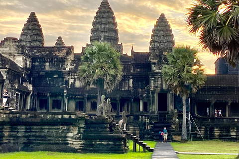 暹粒半日游：吴哥窟黄金时刻和普瑞鲁寺日落暹粒半日游：吴哥窟黄金时段和普瑞鲁日落